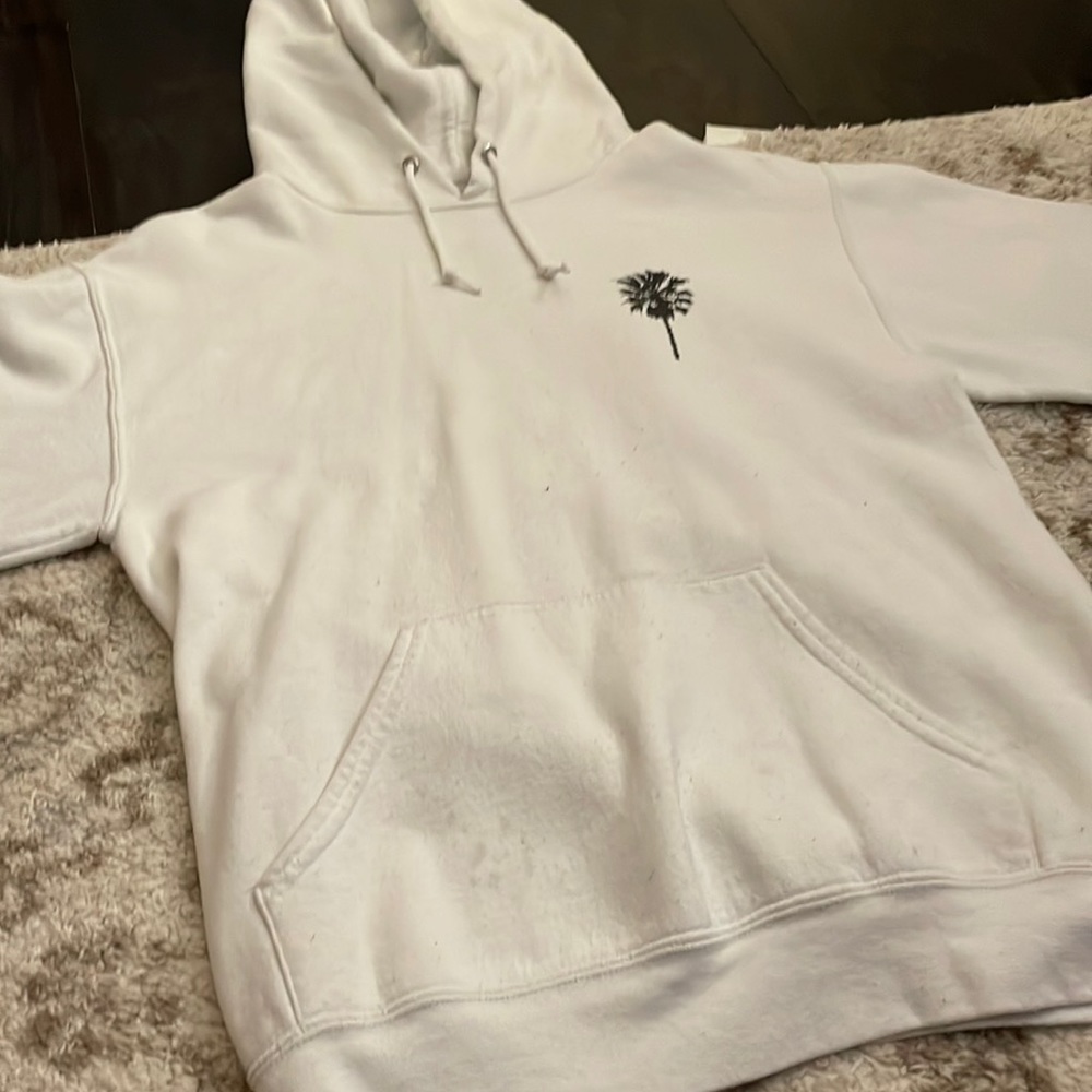 white hoodie